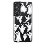 Samsung Galaxy S21 Cute Halloween Spooky Floating Ghosts Horror Scary Hybrid Protective Phone Case Cover