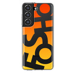 Samsung Galaxy S21 Plus Orange Yellow Clear Funny Text Quote Fosho Hybrid Protective Phone Case Cover