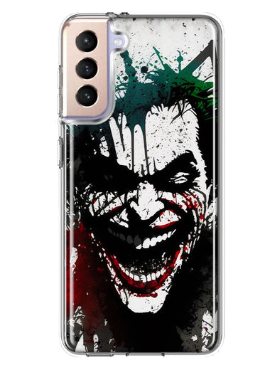 Samsung Galaxy S21 Plus Laughing Joker Painting Graffiti Hybrid Protective Phone Case Cover