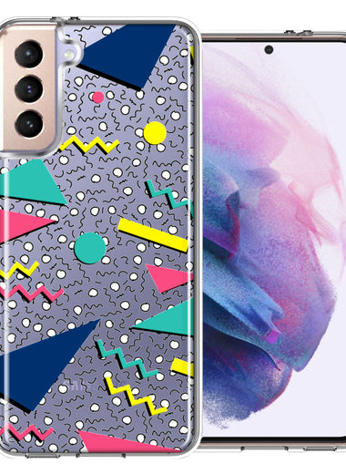 Samsung Galaxy S21 Plus 90's Swag Shapes Design Double Layer Phone Case Cover