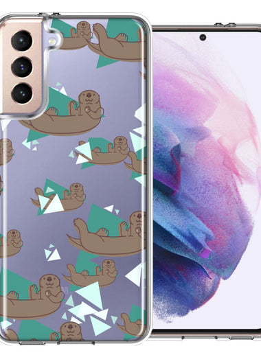 Samsung Galaxy S21 Plus Cute Otter Design Double Layer Phone Case Cover