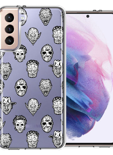 Samsung Galaxy S21 Plus Halloween Horror Villans Design Double Layer Phone Case Cover