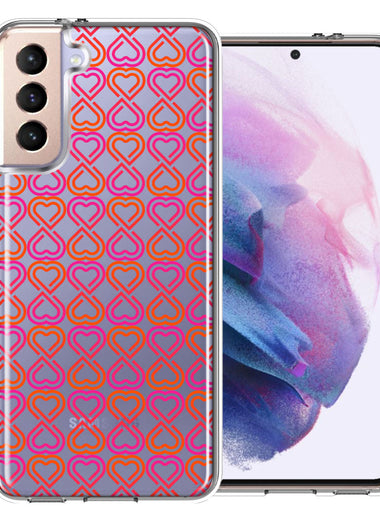 Samsung Galaxy S21 Plus Infinity Hearts Design Double Layer Phone Case Cover