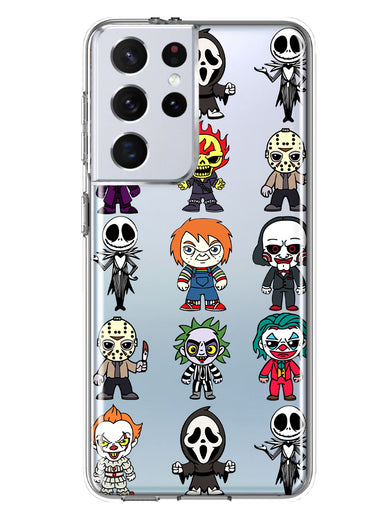 Samsung Galaxy S21 Ultra Cute Classic Halloween Spooky Cartoon Characters Hybrid Protective Phone Case Cover