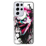 Samsung Galaxy S21 Ultra Evil Joker Face Painting Graffiti Hybrid Protective Phone Case Cover