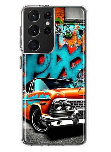 Samsung Galaxy S21 Ultra Lowrider Painting Graffiti Art Hybrid Protective Phone Case Cover