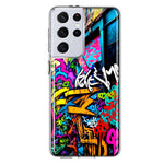 Samsung Galaxy S21 Ultra Urban Graffiti Street Art Painting Hybrid Protective Phone Case Cover