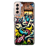 Samsung Galaxy S21 Urban Graffiti Wall Art Painting Hybrid Protective Phone Case Cover