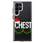 Samsung Galaxy S22 Ultra Christmas Funny Ornaments Couples Chest Nuts Hybrid Protective Phone Case Cover
