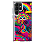 Samsung Galaxy S22 Ultra Psychedelic Trippy Hippie Night Walk Hybrid Protective Phone Case Cover
