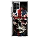 Samsung Galaxy S23 Ultra British UK Flag Skull Hybrid Protective Phone Case Cover