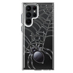 Samsung Galaxy S23 Ultra Creepy Black Spider Web Halloween Horror Spooky Hybrid Protective Phone Case Cover