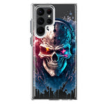 Samsung Galaxy S22 Ultra Cyberpunk Machine Headphones Skull Double Layer Phone Case Cover