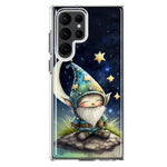 Samsung Galaxy S22 Ultra Stars Moon Starry Night Space Gnome Hybrid Protective Phone Case Cover