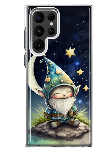 Samsung Galaxy S23 Ultra Stars Moon Starry Night Space Gnome Hybrid Protective Phone Case Cover
