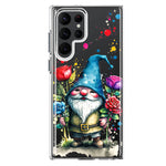 Samsung Galaxy S22 Ultra Gnome Red Purple Blue Roses Garden Hybrid Protective Phone Case Cover