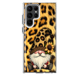 Samsung Galaxy S22 Ultra Gnome Sunflower Leopard Hybrid Protective Phone Case Cover