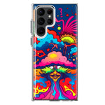 Samsung Galaxy S23 Ultra Neon Rainbow Psychedelic Trippy Hippie Bomb Star Dream Hybrid Protective Phone Case Cover