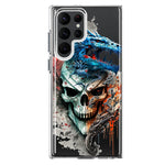 Samsung Galaxy S23 Ultra Fantasy Blue Dragon Dream Skull Double Layer Phone Case Cover