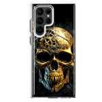 Samsung Galaxy S23 Ultra Steampunk Skull Science Fiction Machinery Double Layer Phone Case Cover