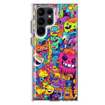 Samsung Galaxy S22 Ultra Psychedelic Trippy Happy Characters Pop Art Hybrid Protective Phone Case Cover