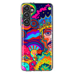 Samsung Galaxy S23 Neon Rainbow Psychedelic Indie Hippie Indie King Hybrid Protective Phone Case Cover