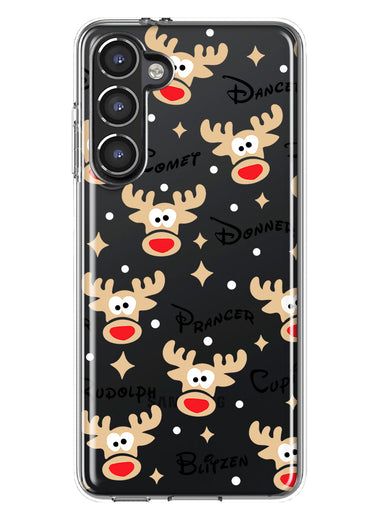 Samsung Galaxy S23 Red Nose Reindeer Christmas Winter Holiday Hybrid Protective Phone Case Cover