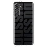 Samsung Galaxy S23 Black Clear Funny Text Quote Bussin Hybrid Protective Phone Case Cover