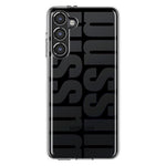 Samsung Galaxy S23 Plus Black Clear Funny Text Quote Bussin Hybrid Protective Phone Case Cover