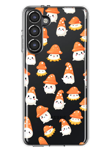 Samsung Galaxy S23 Cute Cartoon Mushroom Ghost Characters Hybrid Protective Phone Case Cover