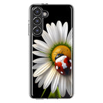 Samsung Galaxy S23 Plus Cute White Daisy Red Ladybug Double Layer Phone Case Cover
