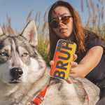 Motorola Moto G Power 2023 Orange Red Clear Funny Text Quote Bruh Hybrid Protective Phone Case Cover