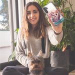 LG Aristo 5 Kawaii Manga Pink Cherry Blossom Japanese Girl Boat Hybrid Protective Phone Case Cover