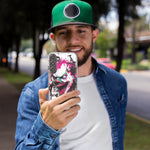 LG Aristo 5 Evil Joker Face Painting Graffiti Hybrid Protective Phone Case Cover