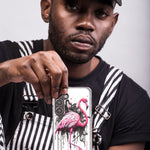 Motorola Moto G Stylus 5G 2021 Pink Flamingo Painting Graffiti Hybrid Protective Phone Case Cover