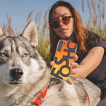 Samsung Galaxy A22 5G Orange Yellow Clear Funny Text Quote Fosho Hybrid Protective Phone Case Cover