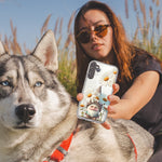 Samsung Galaxy J3 J337 Cute Gnome White Daisy Flowers Floral Hybrid Protective Phone Case Cover