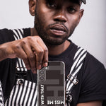 Samsung Galaxy S10e Black Clear Funny Text Quote Miss Me With That Shit Hybrid Protective Phone Case Cover