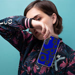 Samsung Galaxy S22 Ultra Blue Clear Funny Text Quote Ok Boomer Hybrid Protective Phone Case Cover