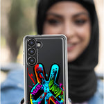 LG Aristo 5 Peace Graffiti Painting Art Hybrid Protective Phone Case Cover