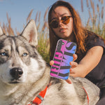 Samsung Galaxy S21 Pink Blue Clear Funny Text Quote Slay Girl Hybrid Protective Phone Case Cover