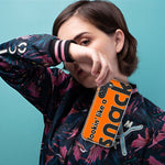 Samsung Galaxy Note 9 Orange Clear Funny Text Quote Snack Hybrid Protective Phone Case Cover