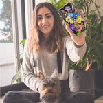 Samsung Galaxy S10e Blue Yellow Vintage Spring Wild Flowers Floral Hybrid Protective Phone Case Cover