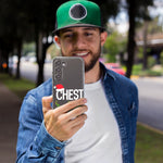 Samsung Galaxy S22 Christmas Funny Ornaments Couples Chest Nuts Hybrid Protective Phone Case Cover