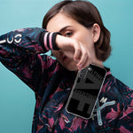 Samsung Galaxy S10e Black Clear Funny Text Quote Adulting AF Hybrid Protective Phone Case Cover