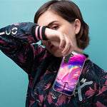 Samsung Galaxy J3 J337 Kawaii Manga Pink Cherry Blossom Japanese Rainbow Girl Hybrid Protective Phone Case Cover