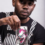 Samsung Galaxy S21 Evil Joker Face Painting Graffiti Hybrid Protective Phone Case Cover