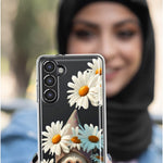 Samsung Galaxy A33 5G Cute Gnome White Daisy Flowers Floral Hybrid Protective Phone Case Cover