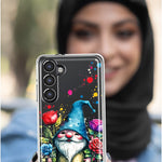 Samsung Galaxy S20 Ultra Gnome Red Purple Blue Roses Garden Hybrid Protective Phone Case Cover