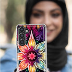 Samsung Galaxy A31 5G Mandala Geometry Abstract Star Pattern Hybrid Protective Phone Case Cover